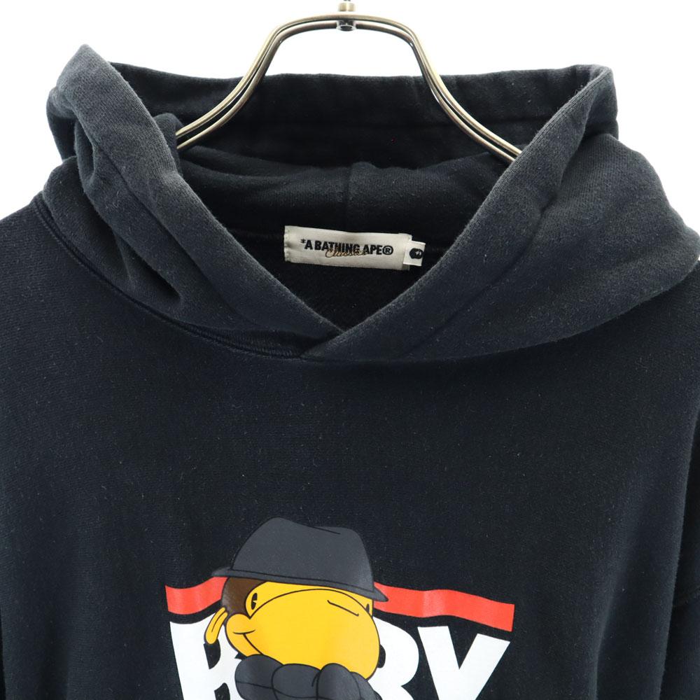 A Bathing Ape Сделано в Японии Толстовка с длинным рукавом Парка L черный Классика Мужской Б/У