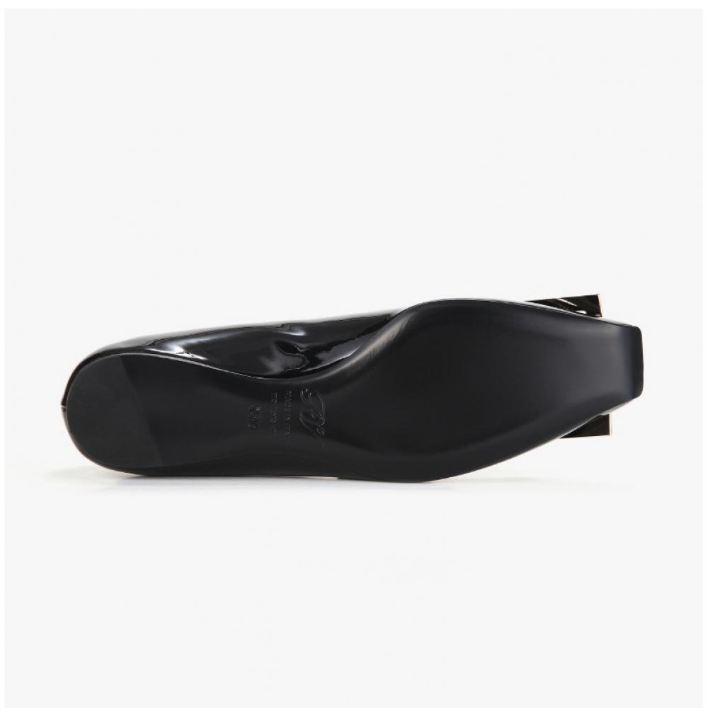 Roger Vivier Ballerina Flats Trumpet Metal Buckle D1p B999