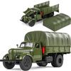 1/32 CA30 CA10 Сплав Тактический Грузовик Бронированный Автомобиль Модель Металл Военный Персонал Перевозчик Транспортные Средства Модель Звук Свет Игрушки