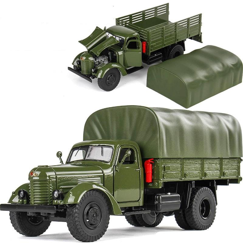 1/32 CA30 CA10 Сплав Тактический Грузовик Бронированный Автомобиль Модель Металл Военный Персонал Перевозчик Транспортные Средства Модель Звук Свет Игрушки