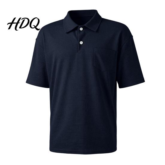Men T-shirt with Buttons Golf Shirt Short Sleeve Collared T-Shirt Summer Tee