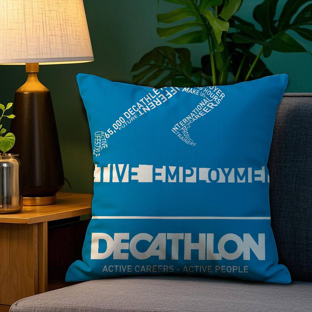 C-Classic D-DecathlonS Наволочка Плюшевая ткань Мягкая Двусторонняя печать Домашний диван Высококачественная наволочка Накидка