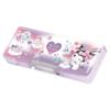 Компактный пенал Sanrio Kuromi, двусторонний (Дизайн в форме сердца)