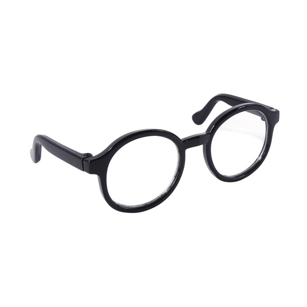 Doll Glasses Accessories Stylish Doll Accessories Pet Doll Sunglasses Set for Photo Shoots Costumes Mini Round Frame
