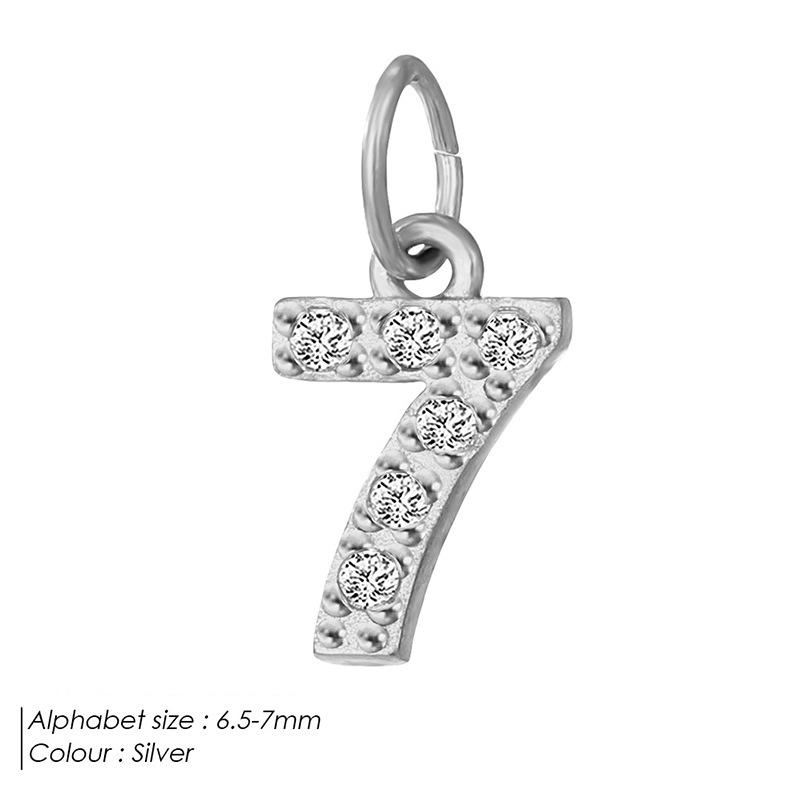 Европейская и американская подвеска-буква из нержавеющей стали, полностью инкрустированная бриллиантами, с вариантами ожерелья и браслета из циркония для самостоятельной сборки