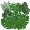 New Artificial Tropical Palm Leaves Hawaiian Luau Safari Jungle Party Decoration Summer Wedding Birthday Home Table Decor Fake P