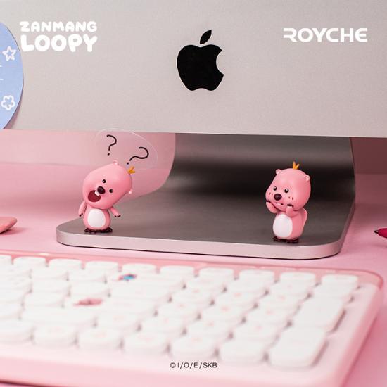 Choose 1 Out of 4 Types of Royce Zangmangluffy Monitor Figures (I'm thrilled/What's wrong/Newborn/Stupid), a Popular Phrase In Korea