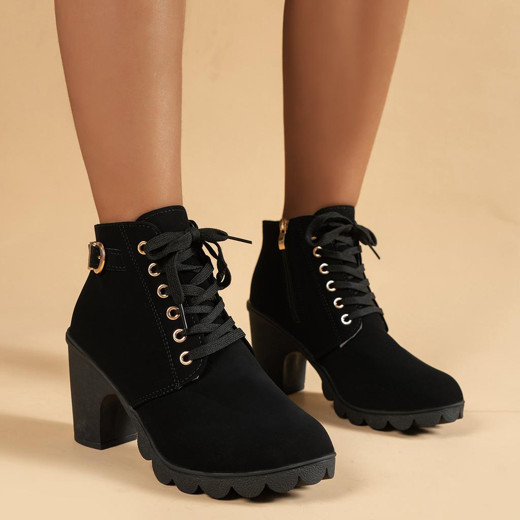 Женские сапоги на платформе, новые весенние зимние сапоги, высококачественные европейские женские сапоги на высоком каблуке, быстрая доставка, обувь для женщин