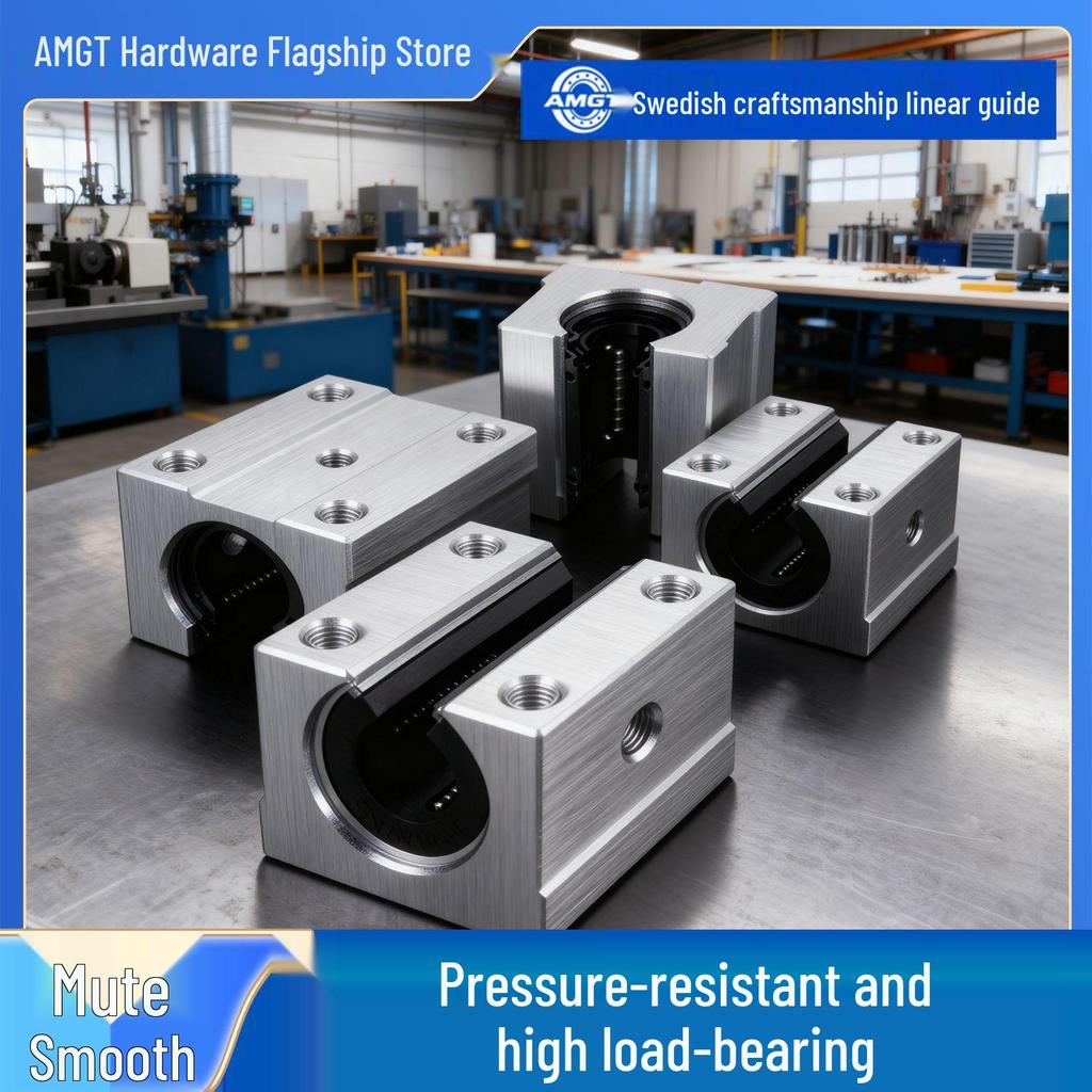 Швейцарский линейный направляющий слайдер AMGT с фланцем для столов деревообрабатывающих пил, оптическая ось SBR10/12/16/20 TBR