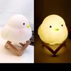 Night Light Silicone Cartoon LED Bedside Lamp Cute Animal Nightlight for Children BedroomBird