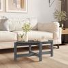 VidaXL Coffee Table Grey 87x48x35 Cm Solid Pine Wood 822324