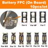 10 шт. FPC Коннектор аккумулятора для iphone 15 14 13 12 11 Pro Max X XS XR 8 7 6S 6 Plus Внутренний FPC На плате Зажим Штекер Гибкий шлейф