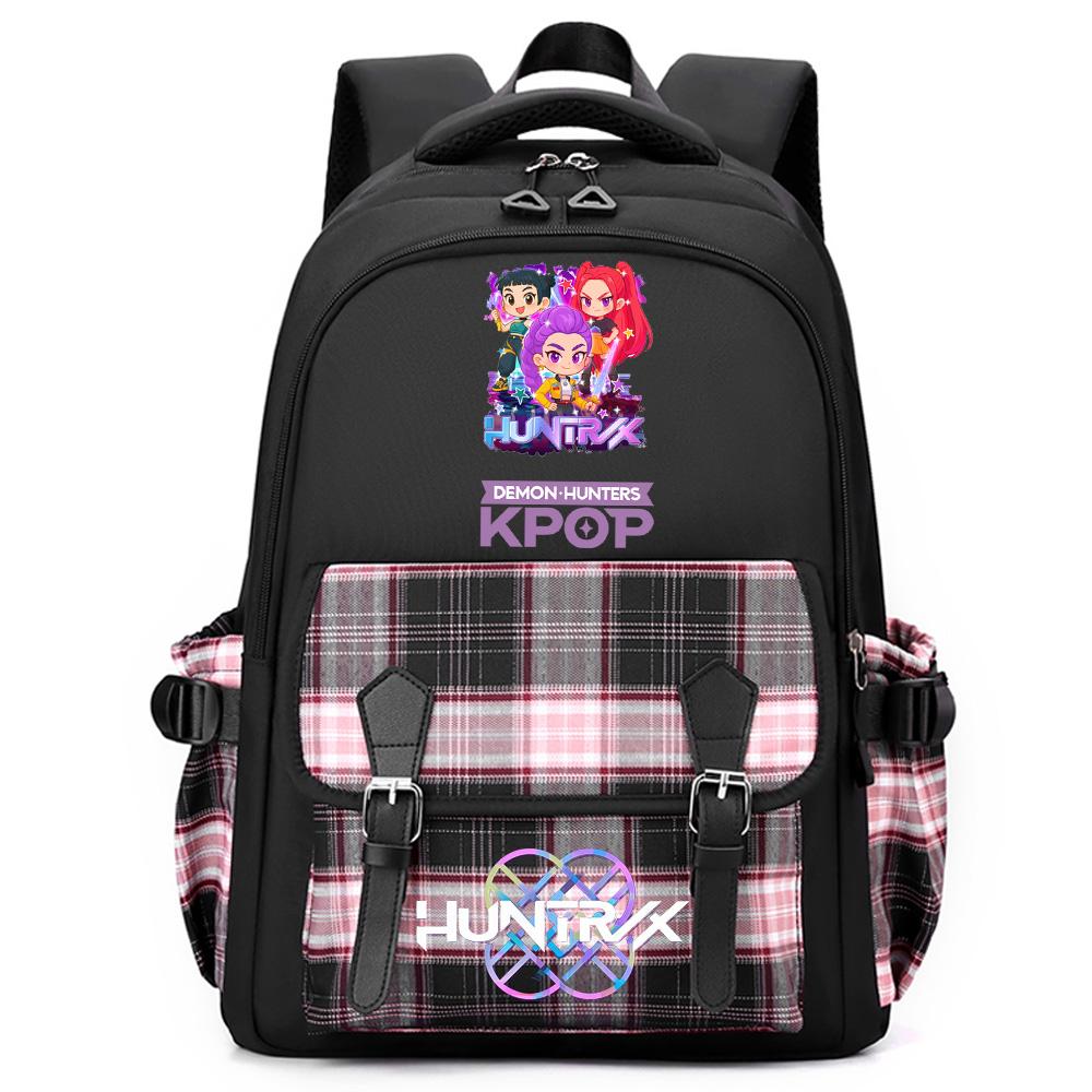 Anime Cute Cartoon K-Pop Printed Large Capacity Backpack for Teenger Student Girl Boy Schoolbag Bookbag Women Waterproof Travel Bag Mochila Kid Gift