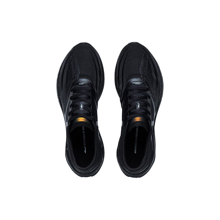 Li Ning супер легкие 20 модные прочные дышащие низкие кроссовки для бега мужские кроссовки черные ARBT001-7