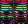Светодиодный гибкий экран грузовик Дьявольский глаз, меняющий цвет RGB свет для глаз с управлением через приложение, водонепроницаемый свет для решетки пикапа и автомобилей