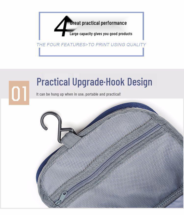 Водонепроницаемая дорожная косметичка большой вместимости для мужчин и женщин