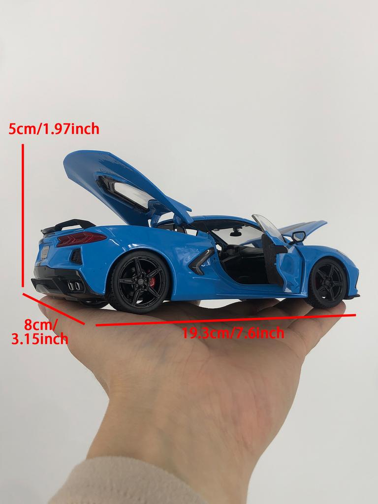 Maisto 1:24 Chevrolet Corvette Stingray Coupe 2020 car model, zinc alloy metal decoration, collectible gift car