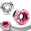 S925 Silver Lollipop Coffee Pot Charm Beads with Love Lock Key for DIY Women Bracelet Jewelry Boutique
