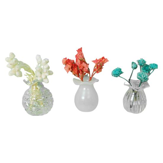 3 шт. 3D ваза для цветов магнит на холодильник домашний офис кухонный шкафчик холодильник мини керамическая ваза магнитное украшение орнамент