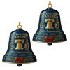 United States 250th Anniversary Bell Ornament Patriotic Commemorative Doorbell Xmas Tree Hanging Decoration for Home Garden Decor