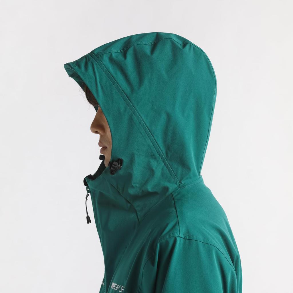 Джерси Descente 4WAY Стрейч Нейлон Худи на молнии Водоотталкивающее Тренировочное Беговое Зеленое 4L [Move Sports]