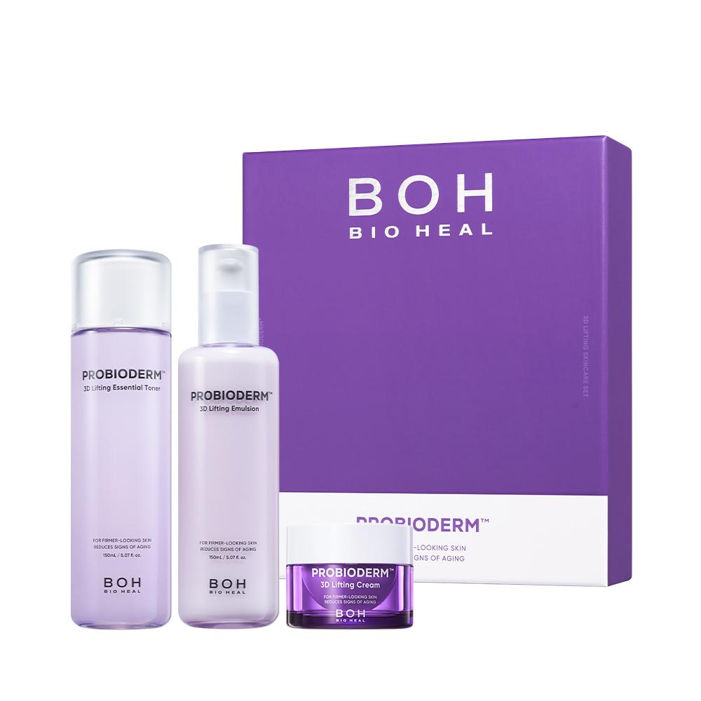Biohealbo [Рекомендация подарка] Biohealbo Probioderm 3D Лифтинг Набор по уходу за кожей из 2 предметов 150 мл Тоник + 150 мл Эмульсия