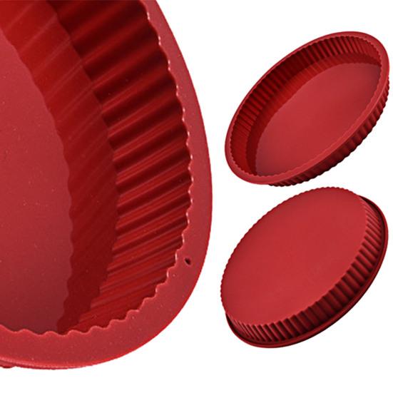 Антипригарная силиконовая круглая форма для выпечки, универсальная термостойкая форма для выпечки для домашней кухни