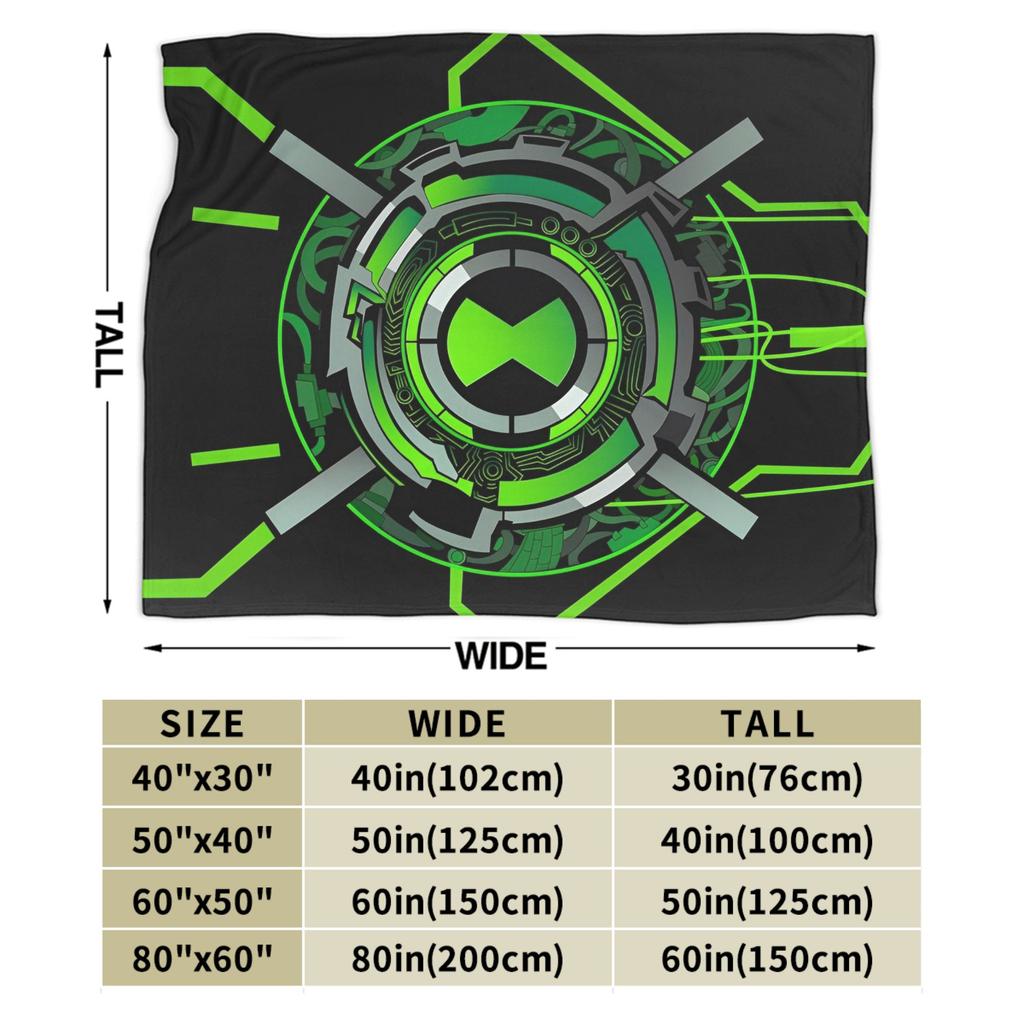 Одеяло из фланели с изображением Бена 10 Омнитрикса в стиле «Бен 10: Освобождение», теплое и мягкое постельное белье для дивана, кровати, пикника, эстетичное покрывало на кровать.