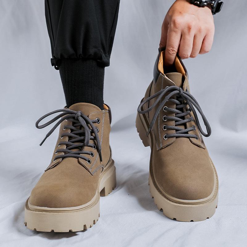 Ботинки Martin мужские средней высоты повседневные короткие ботинки в стиле ретро большие ботинки британские инструментальные ботинки 66591-R