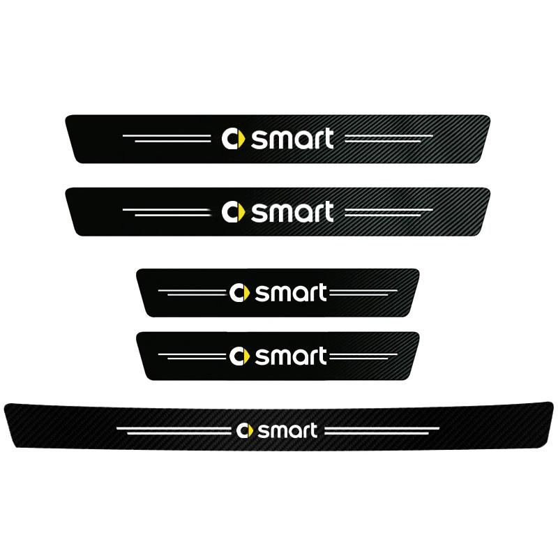 VFO1 1/4/5Pcs Car Door Sill Protector Strip Anti-Scratch Sticker Hubcap For Mercedes Benz AMG GLC GLE CLA GLB W205 W206 W211 GLK W204
