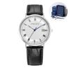 Kairos Classic DATE Black Leather Watch RWTLDM1B2400WHWH0 + Gift Package,Korean Popular Watches