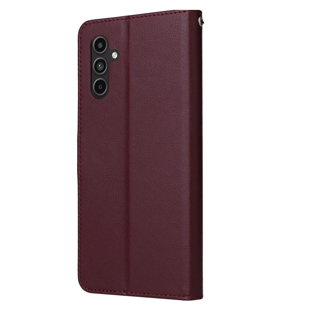 Чехол для Samsung Galaxy A15 4G из ПУ кожи с подставкой, защитный чехол для телефона с 3 слотами для карт