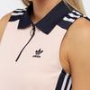 Adidas Оригинальное платье-поло с логотипом-трилистником и цветными блоками, на молнии, без рукавов, женские платья BQ5745