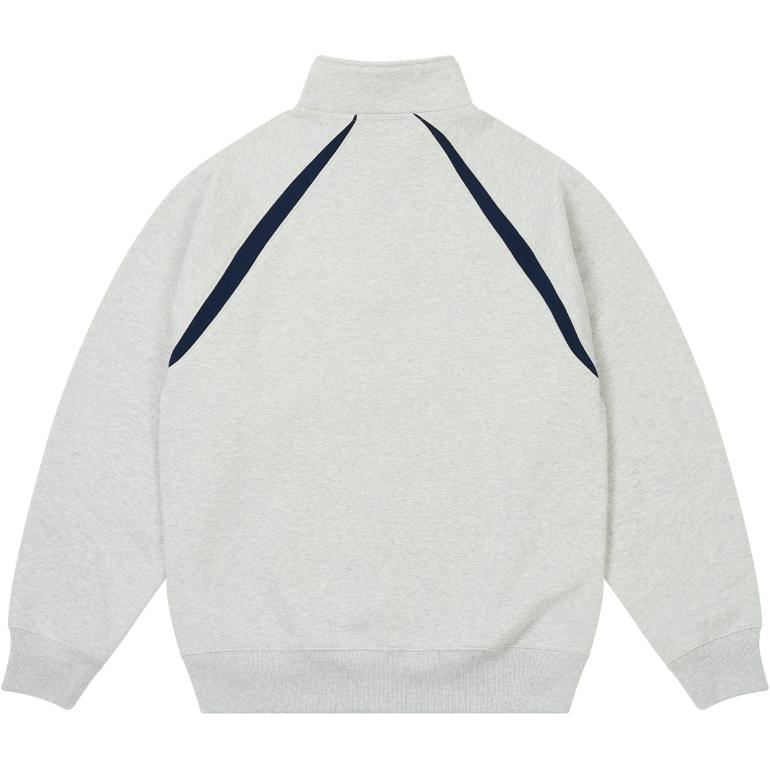 Palace Международные унисекс топы на молнии 1/4, серый меланж P27CS216