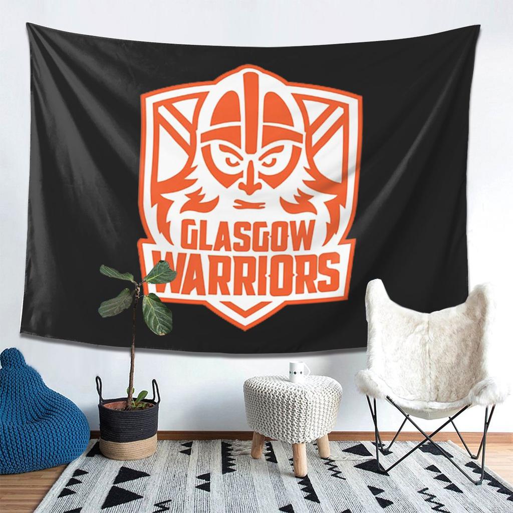 GLASGOW WARRIORS RUGBYTEAM Tapestry Decoration Art Aesthetic Tapestries for Living Room Bedroom Home Wall Cloth Wall Hanging