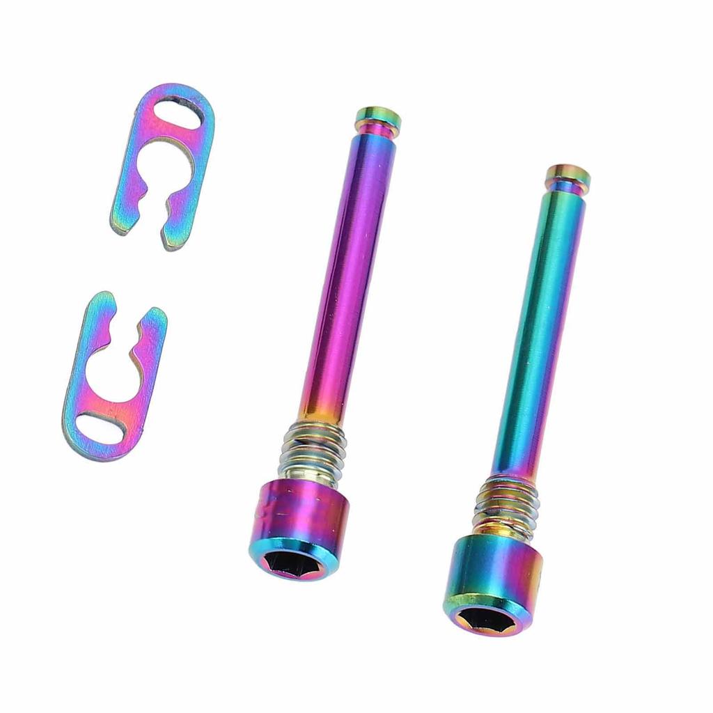 4 шт. зажим для дискового тормоза горного велосипеда, резьбовой штифт, титановый сплав, обработка на станке с ЧПУ, крепежный винт для дискового тормоза