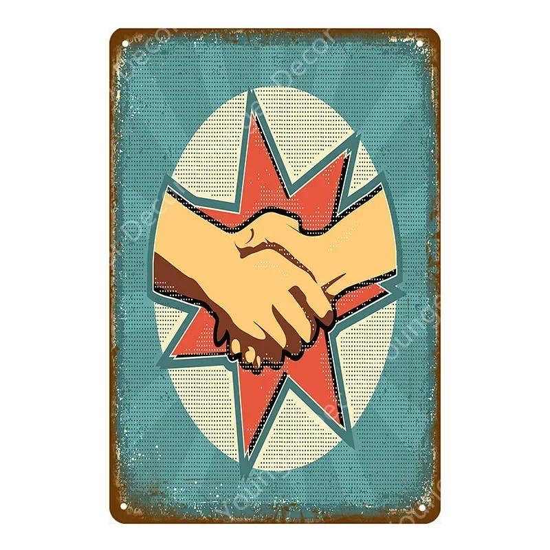 Хард-рок-ролл плакат кантри-музыка джаз металлические знаки ретро декор для вечеринки паб-бар кафе клуб украшения винтажная настенная табличка YJ063