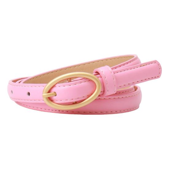 Женский ремень с металлической овальной пряжкой, декором и несколькими отверстиями, регулируемая длина, пояс из искусственной кожи, аксессуар для рубашки или свитера