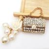 Креативная жемчужная сумка, аксессуары для телефонных чехлов, подвесные украшения с инкрустацией бриллиантами, автомобильные аксессуары