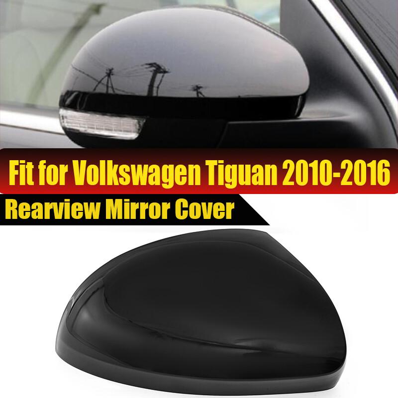 Fits 2008-2017 VW Tiguan Right Passenger Side Rearview Mirror Cover Gloss Black