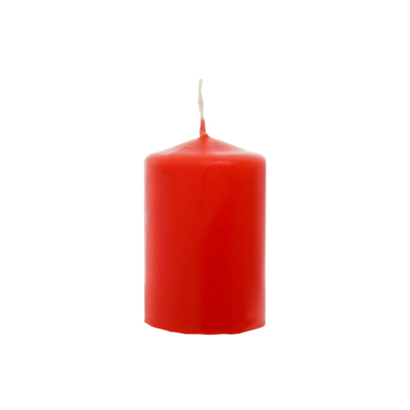 Świeca wotywna czerwona 6 cm