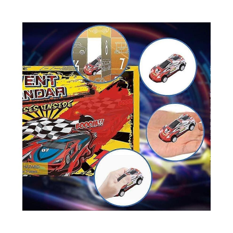 Advent Calendar 2023 Kids, Christmas Advent Calendar with 24 Toy Racing Cars, Christmas Gift Box for Kids 2023 Advent Calendar
