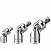 3-Piece Socket Group Swivel Universal Joint Socket Set: 6.35mm, 10mm, 12.7mm Square U-Joint