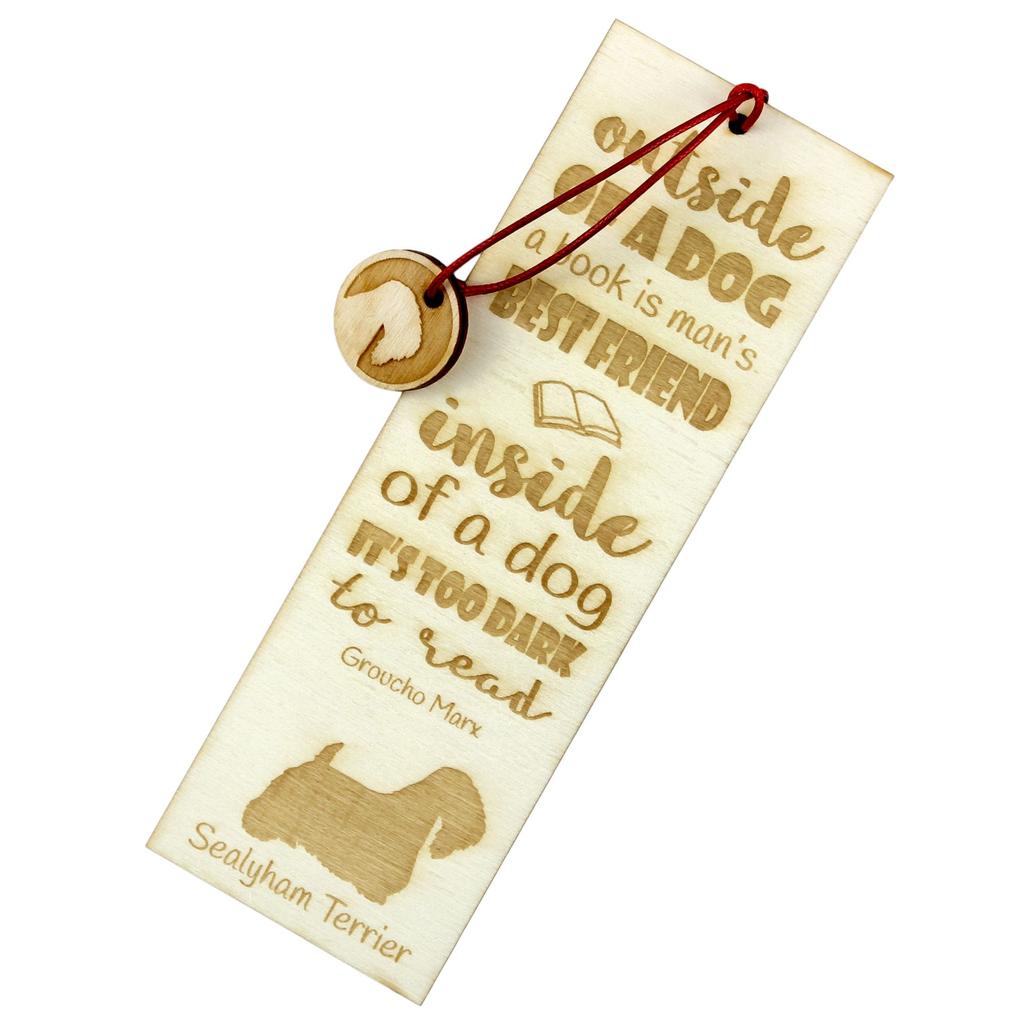 Sealyham Terrier, Welsh Border Terrier, Cowley Terrier – Dog bookmark, personalized bookmark – Design 02 | Art-Dog