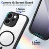 KEYSION Transparent Magnetic Phone Case for OPPO Reno15 Pro Max 5G Silicone+PC HD Clear Shockproof Cover for OPPO Reno15 F 5G