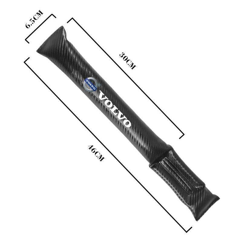 2Pcs Carbon Fiber Car Seat Gap Filler Plug Leak-proof Strip For Volvo XC90 V90 V60 XC60 V40 S80 S60 S90 C40 XC40 V70 XC70 C30 C7