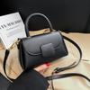 Fashionable Single Shoulder Bag For Women New PU Versatile Candy Color Retro Handbag Simple Commuter Crossbody Bag