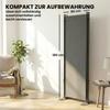 3 Part Room Divider 260 X 34 Cm Freestanding Metal Screen Partition Privacy Shield Outdoor Room Separator Dark Gray