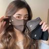 Теплая 3D маска для лица Уютная и стильная женская маска для лица - Ветрозащитная, Теплая, с петлями для ушей, Нейлон, Можно стирать вручную