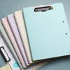 A4 File Folder Clipboard Writing Pad Memo Clip Board Double Clips Test Paper Storage Organizer Portable Pad School Supplies Offi